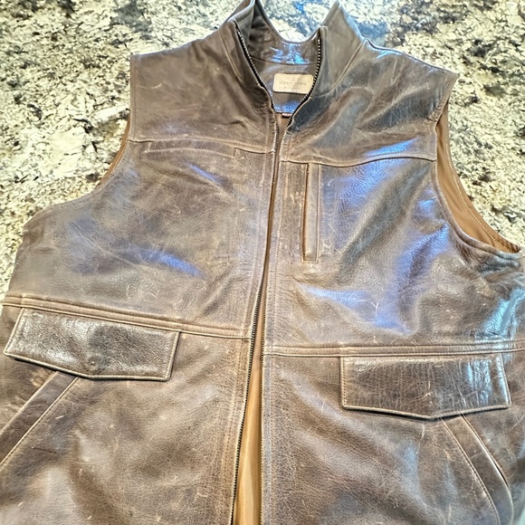 Coronado Leather Kodiak Bison Leather Waistcoat (with CCW pockets)